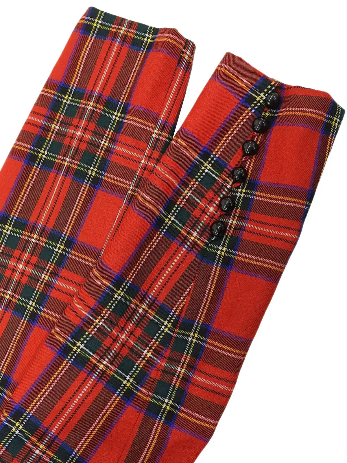 格纹图案短夹克 红色/彩色