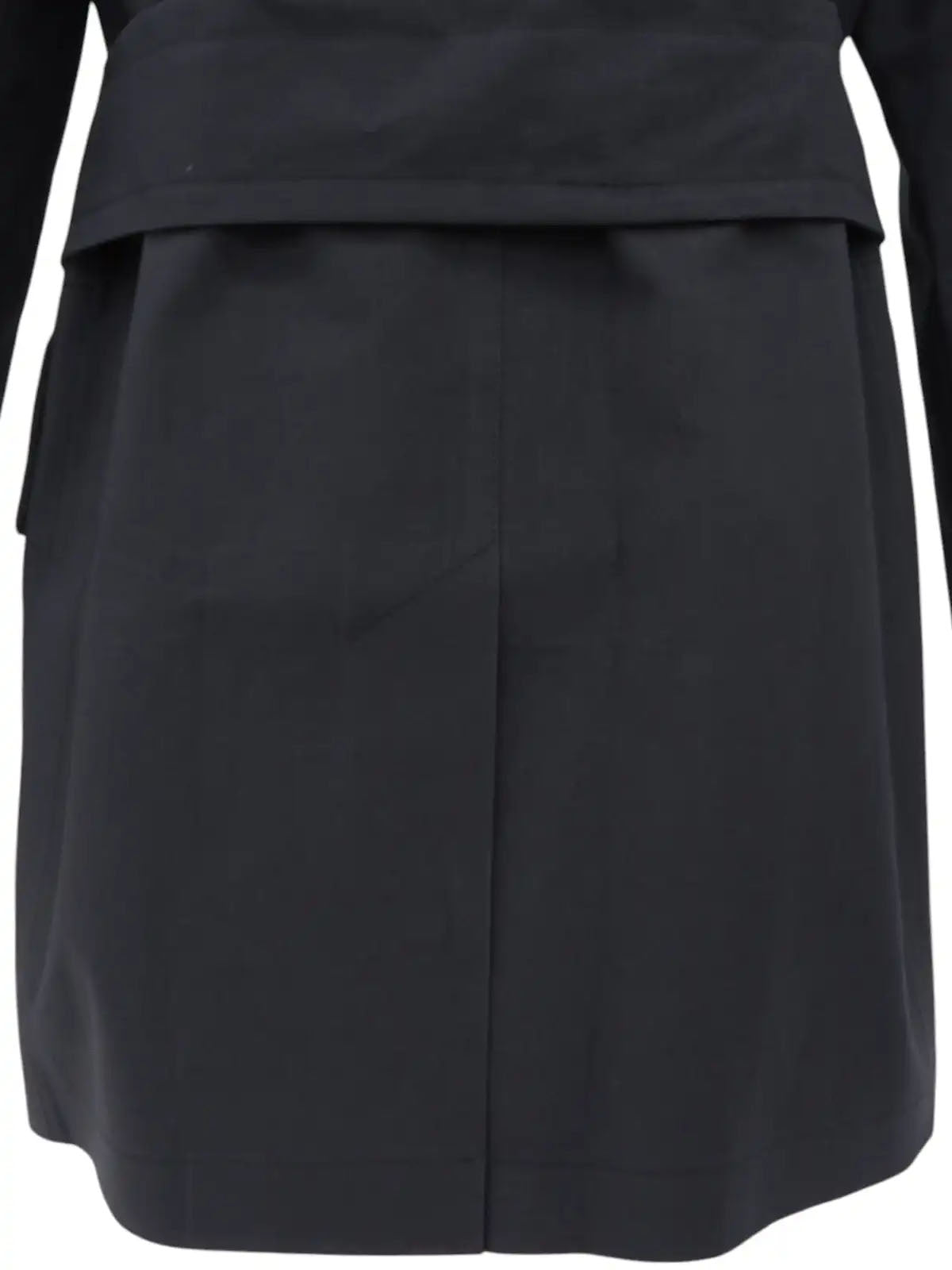 Mackintosh collaboration logo button trench coat in charcoal gray