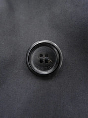 Mackintosh collaboration logo button trench coat in charcoal gray