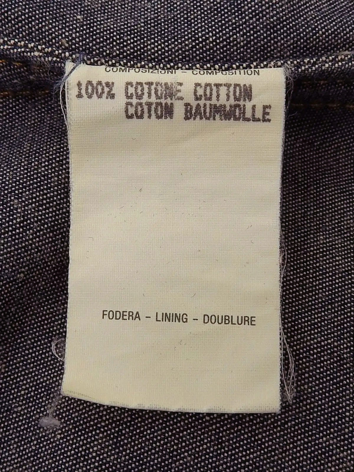 Logo Button Denim Shirt in Indigo