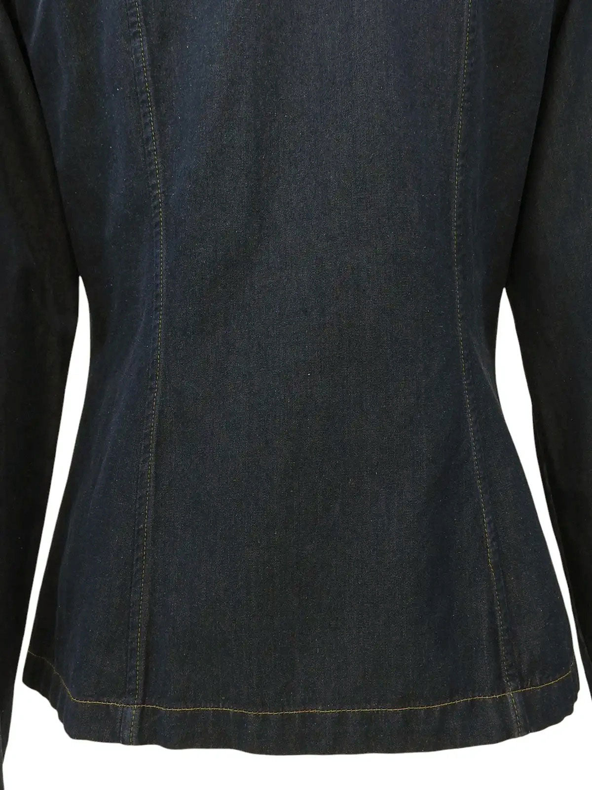 Logo Button Denim Shirt in Indigo