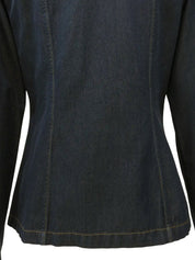 Logo Button Denim Shirt in Indigo