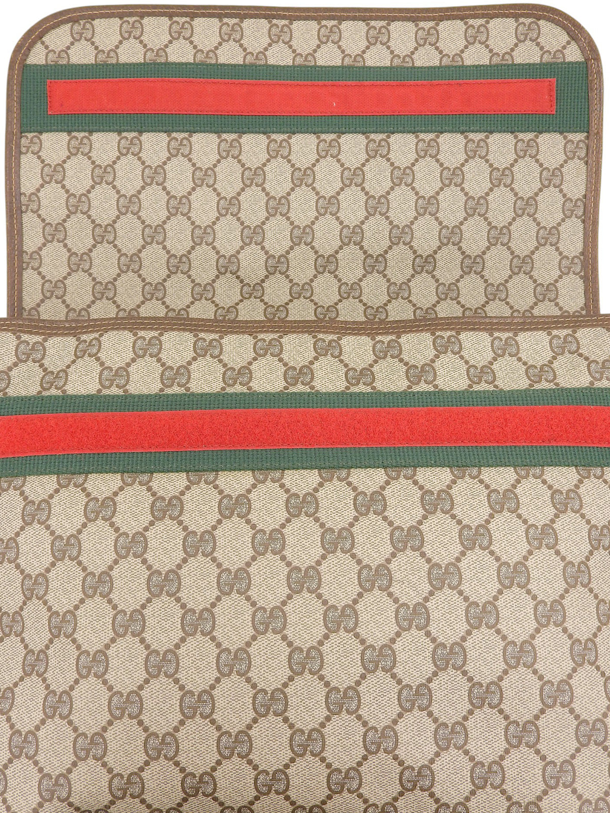 キャンバスGGパターンシェリーラインショルダーバッグ　ブラウン