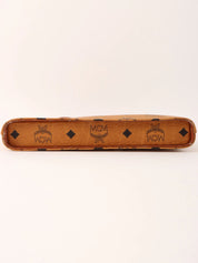 标志图案肩背包 驼色