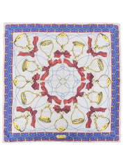 リボンモチーフスカーフ グレー/マルチ