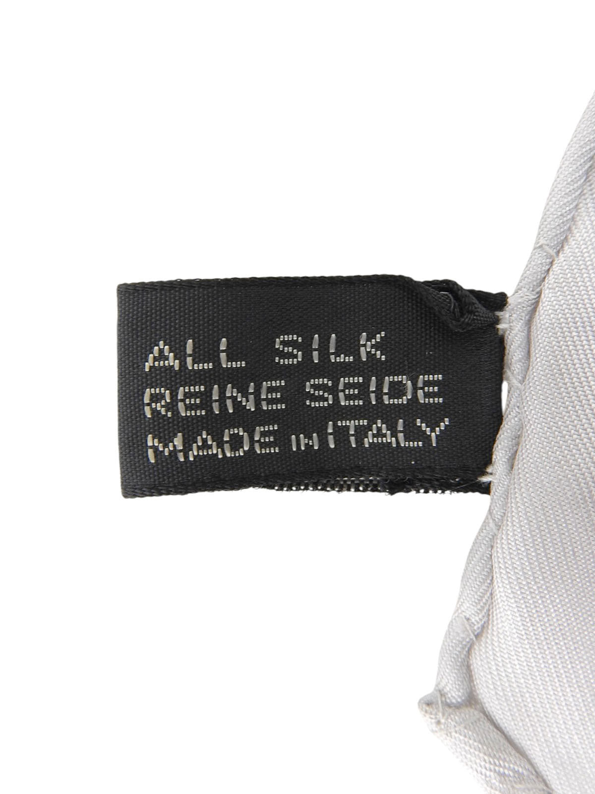 缎带图案围巾 灰色/多色