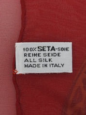 Chain Coin Pattern Scarf in Red/Multi