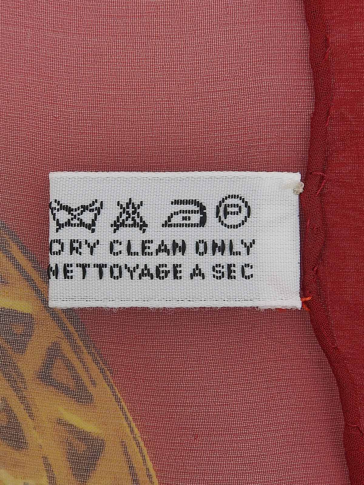 チェーンコインパターンスカーフ レッド/マルチ