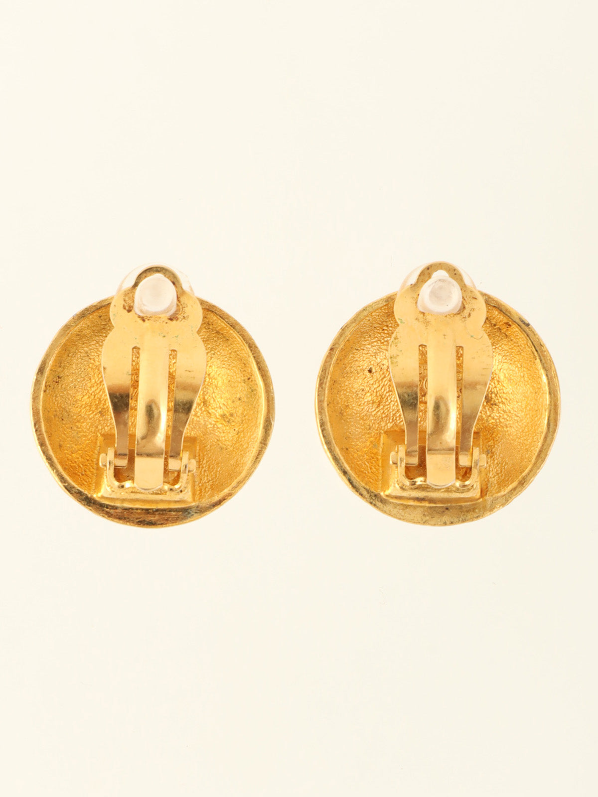 1997年製 ラウンドCCマークイヤリング ゴールド