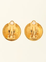 1997年製 ラウンドCCマークイヤリング ゴールド