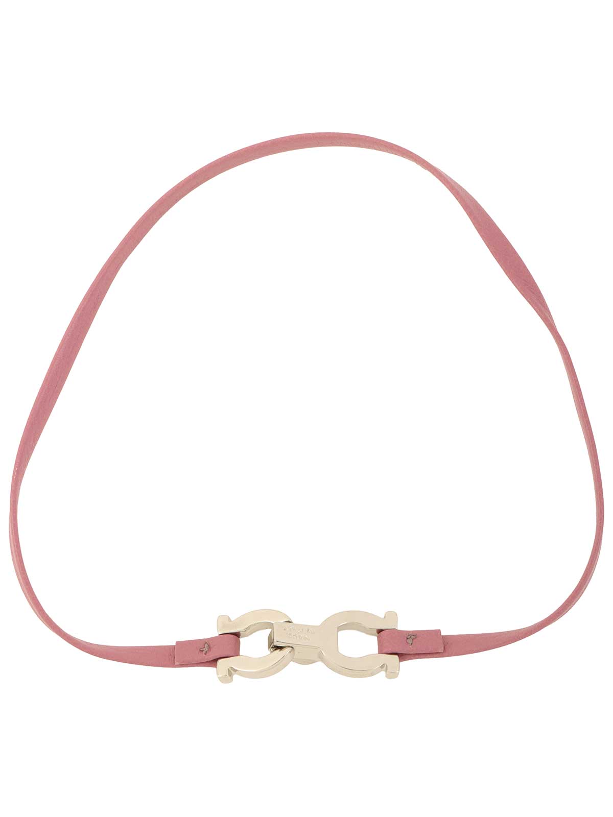 Gancini Plate Choker Purple