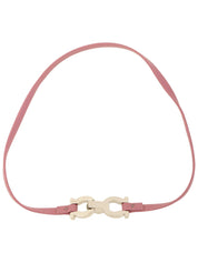 Gancini Plate Choker Purple