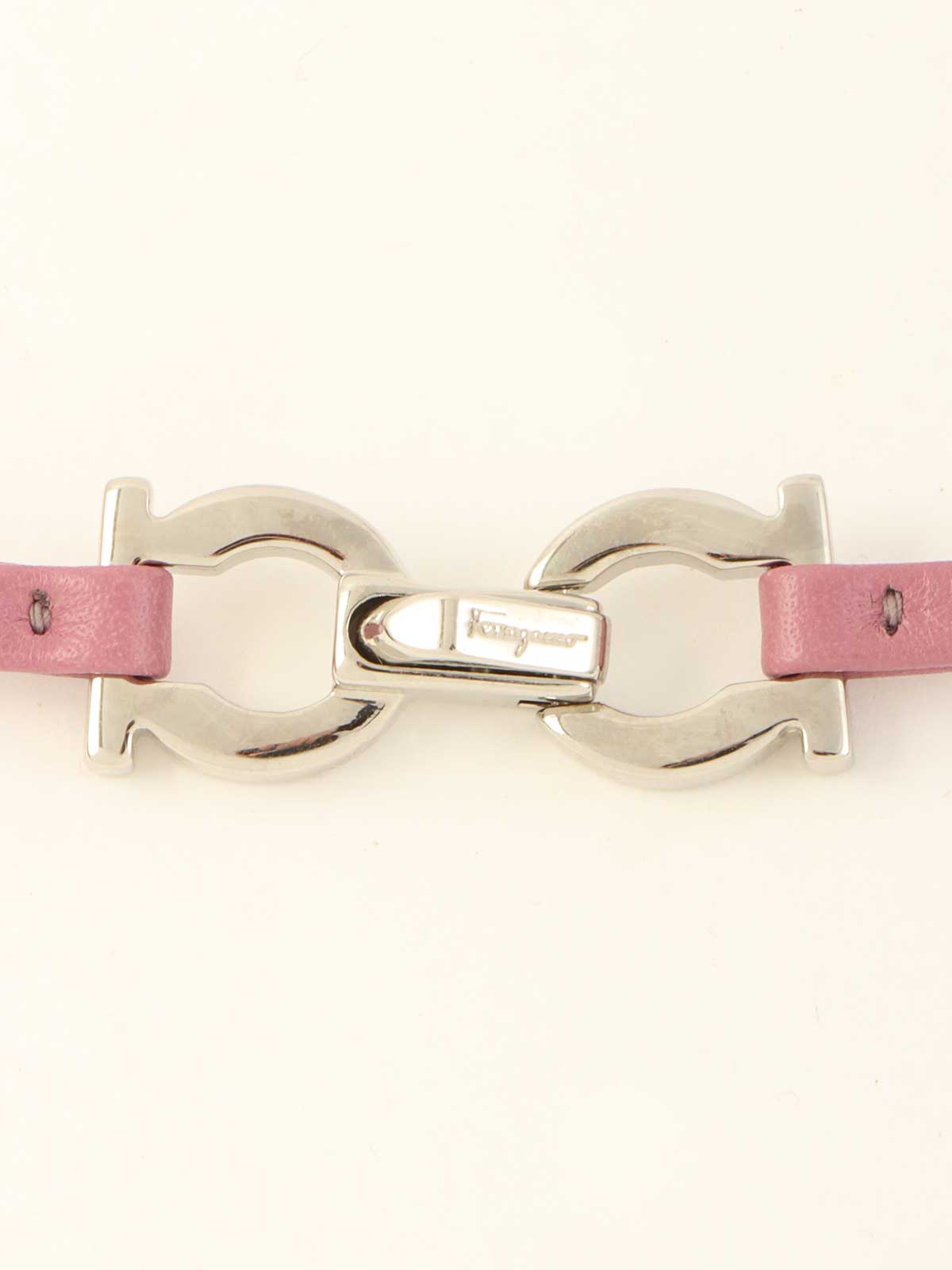 Gancini Plate Choker Purple