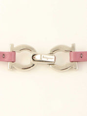 Gancini Plate Choker Purple