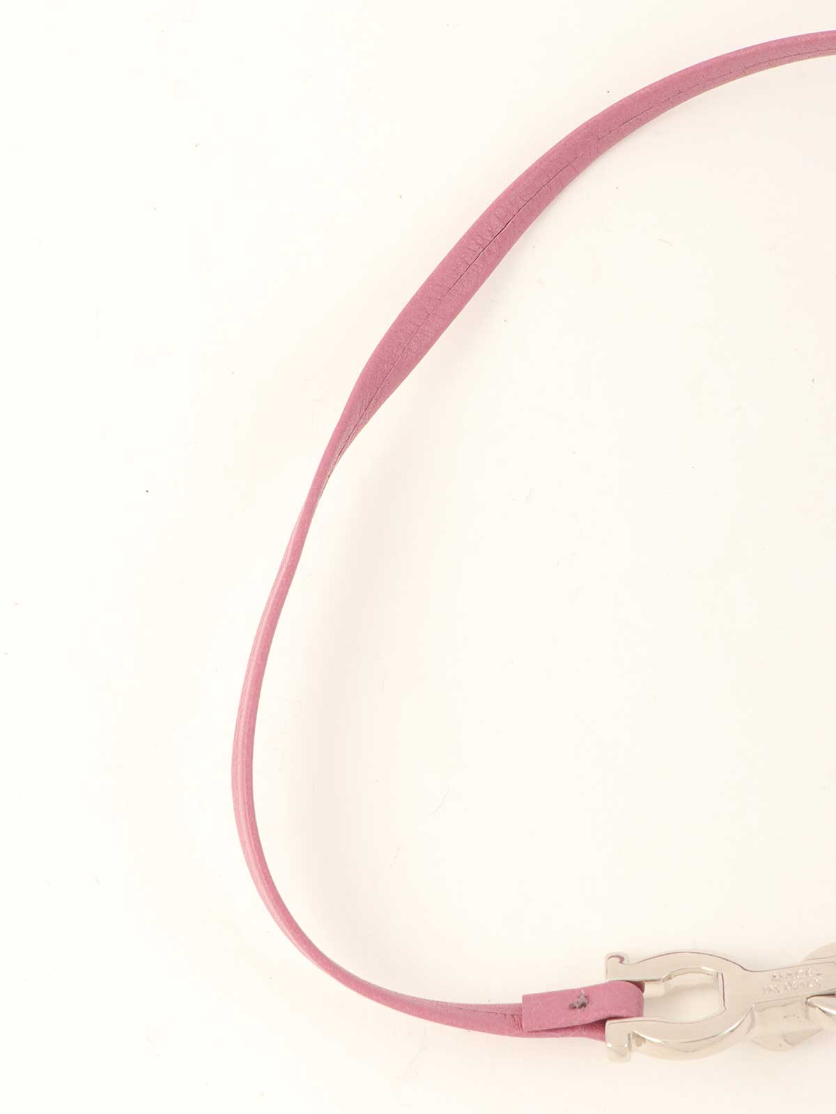 Gancini Plate Choker Purple