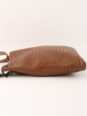编织肩背包 棕色
