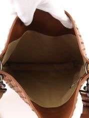 Brown Intrecciato Shoulder Bag