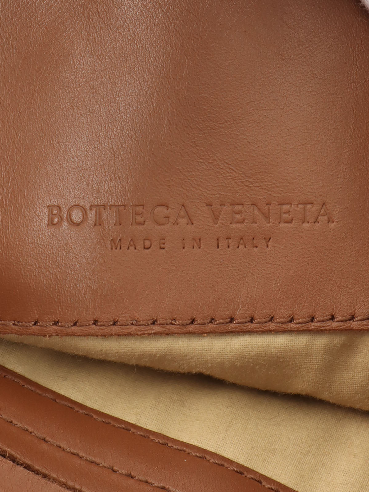 Brown Intrecciato Shoulder Bag