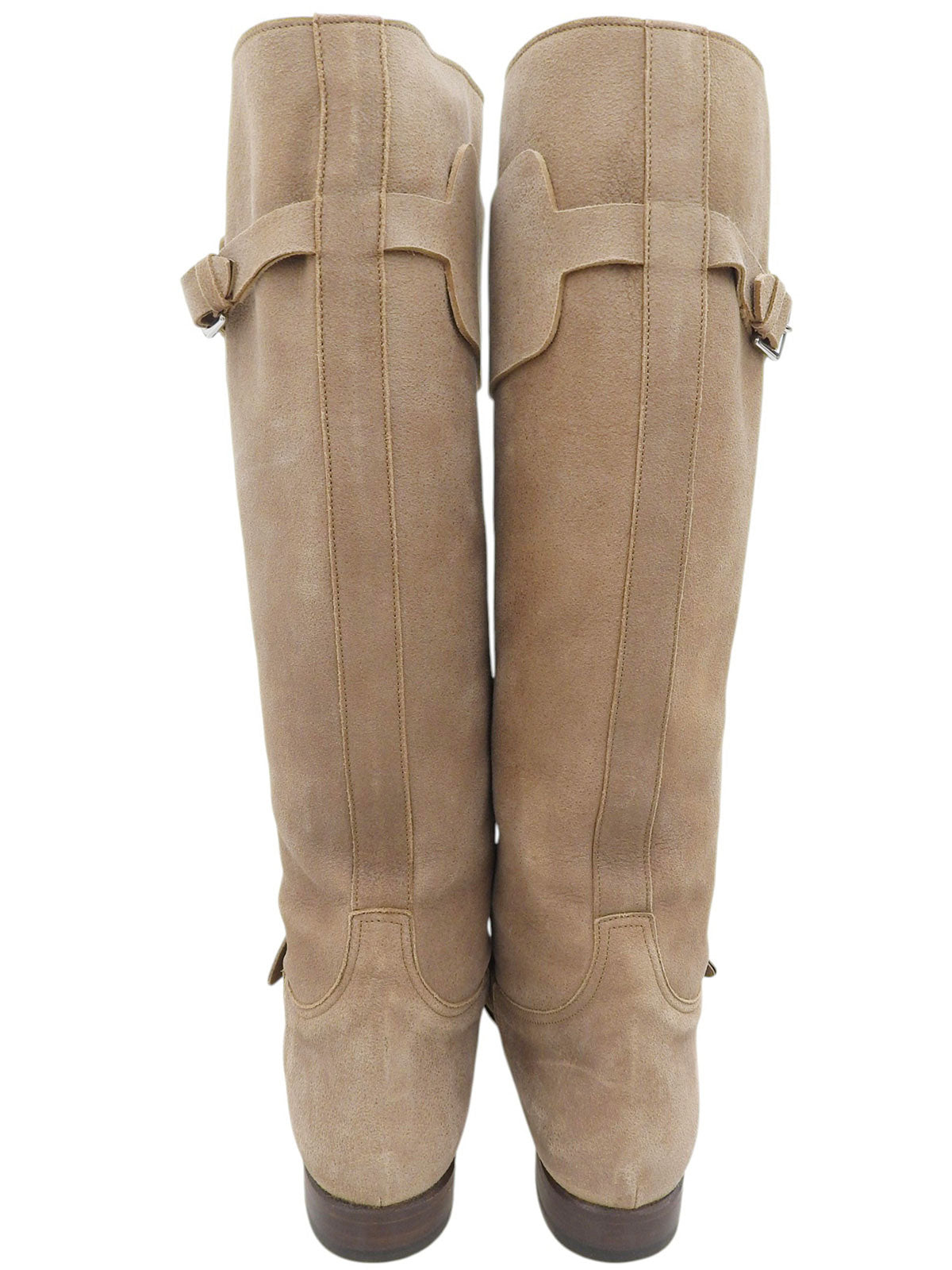 スエードロングブーツ ベージュ