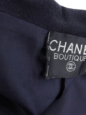 Mademoiselle Button Double-Breasted Jacket Navy