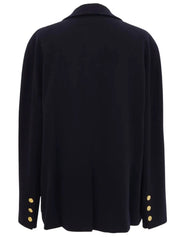 Mademoiselle Button Double-Breasted Jacket Navy