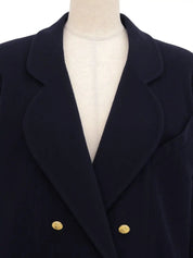 Mademoiselle Button Double-Breasted Jacket Navy
