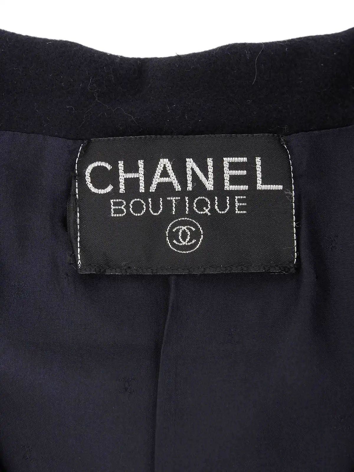 Mademoiselle Button Double-Breasted Jacket Navy