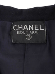 Mademoiselle Button Double-Breasted Jacket Navy
