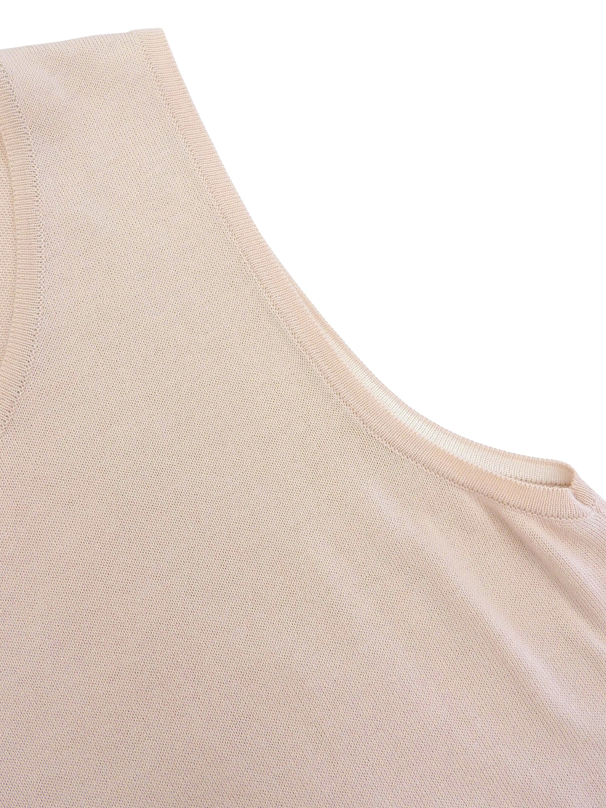 2008年製 パンチングCCマークノースリーブトップス ピンクベージュ