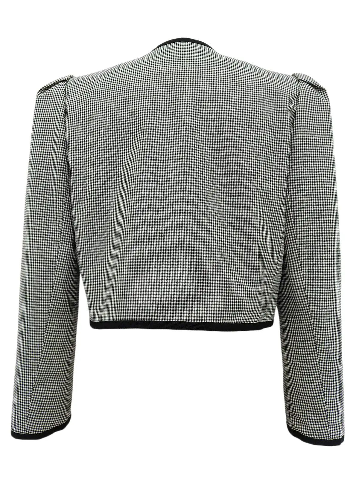Houndstooth pattern jacket in black/white