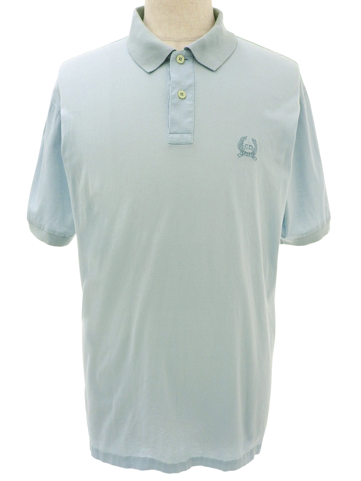 ロゴ刺繍ハーフスリーブポロシャツ