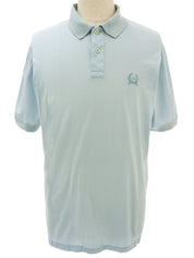 ロゴ刺繍ハーフスリーブポロシャツ