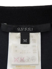 ベロアロゴプレート半袖ワンピース ブラック