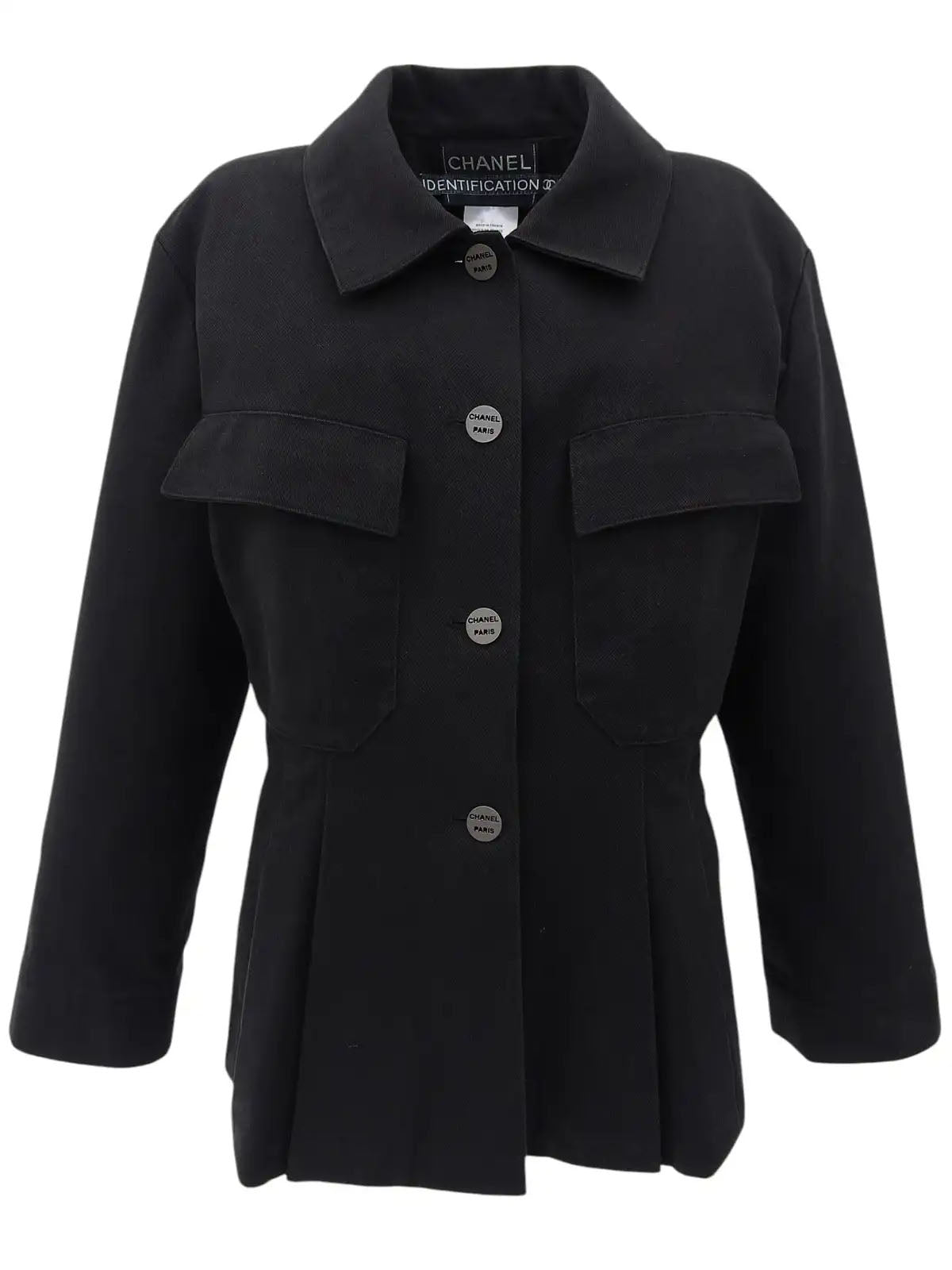 2000 Logo Button Jacket Black