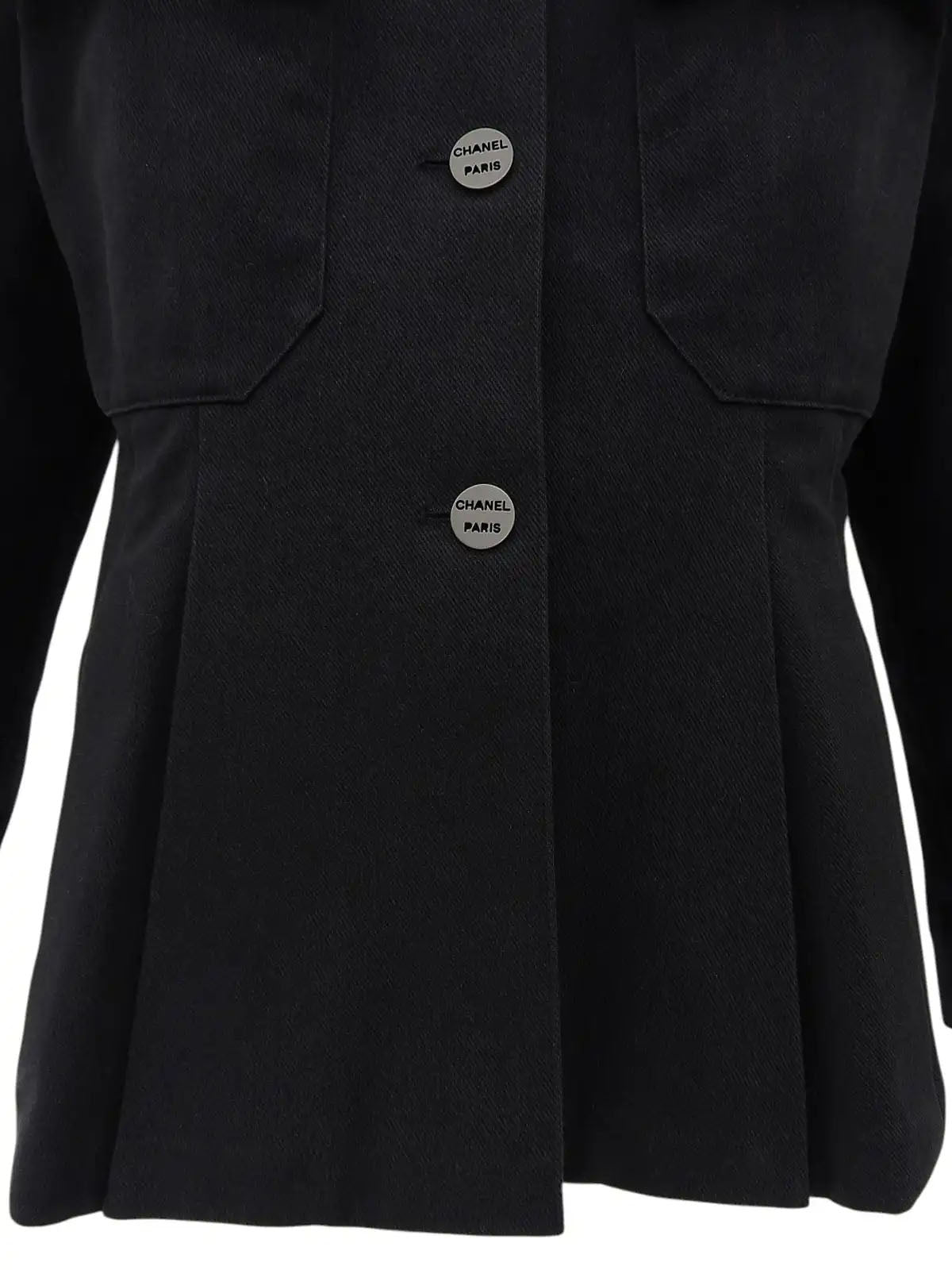2000 Logo Button Jacket Black