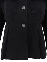 2000 Logo Button Jacket Black