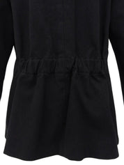 2000 Logo Button Jacket Black