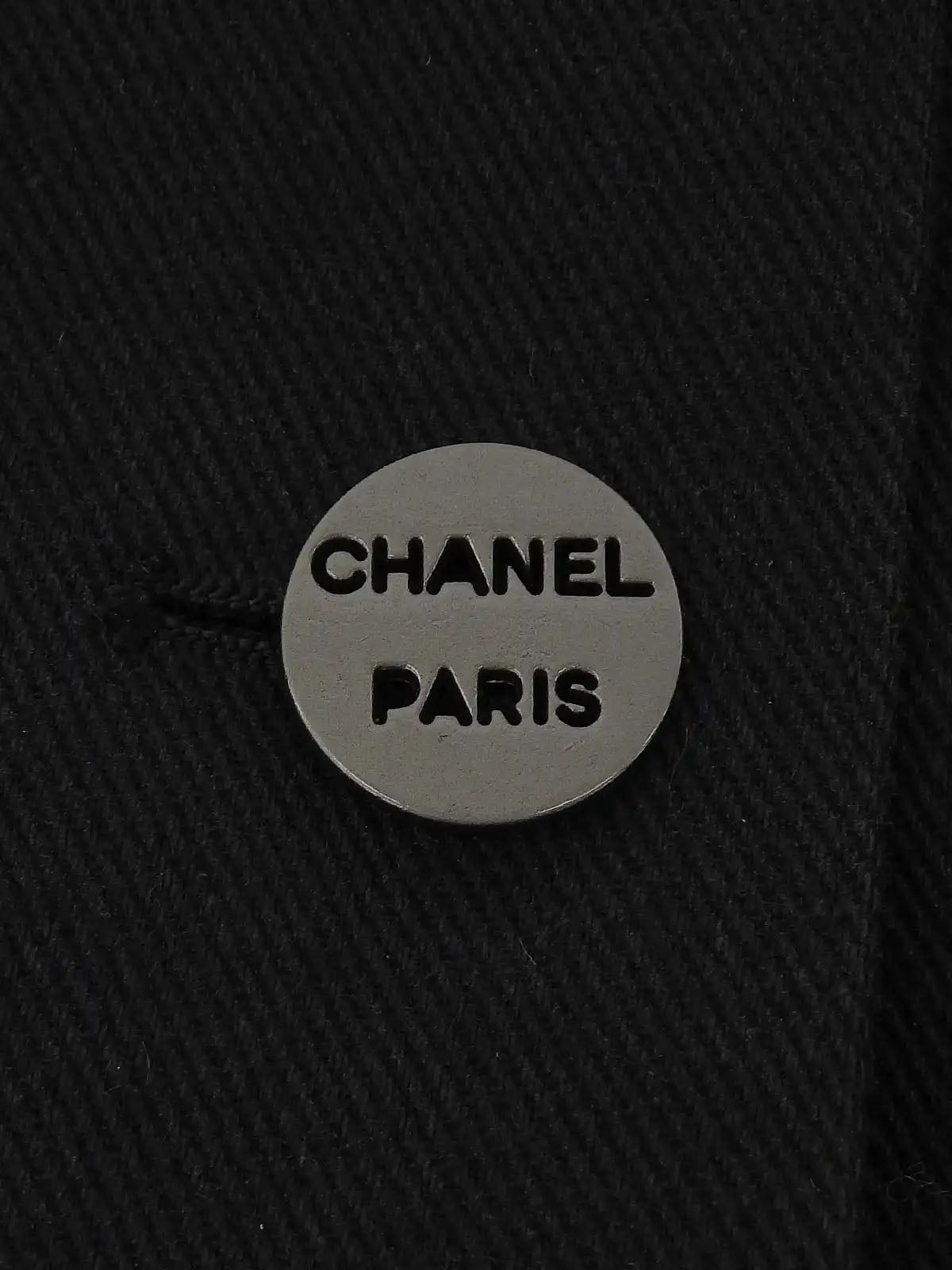 2000 Logo Button Jacket Black