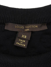 モノグラムエンボス半袖トップス ブラック
