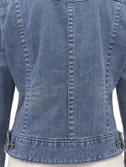 ロゴボタンデニムジャケット ライトブルー