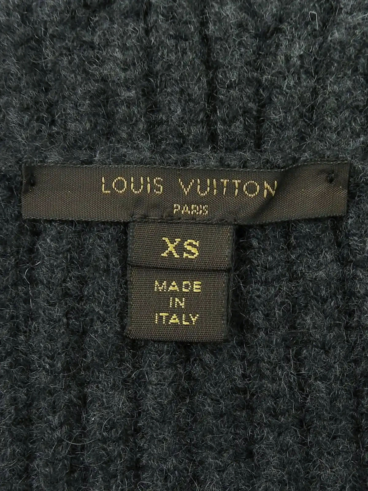 Cashmere fur hooded poncho in charcoal gray