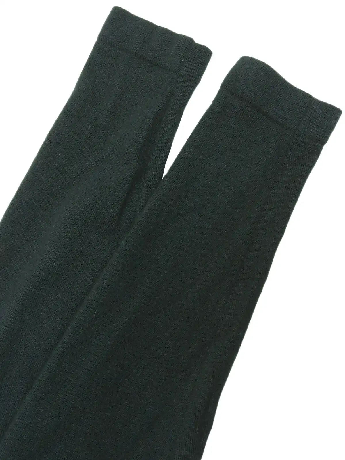 シルクニットコンビバレリーナパターン長袖トップス ダークグリーン/マルチ