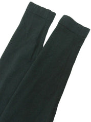 シルクニットコンビバレリーナパターン長袖トップス ダークグリーン/マルチ