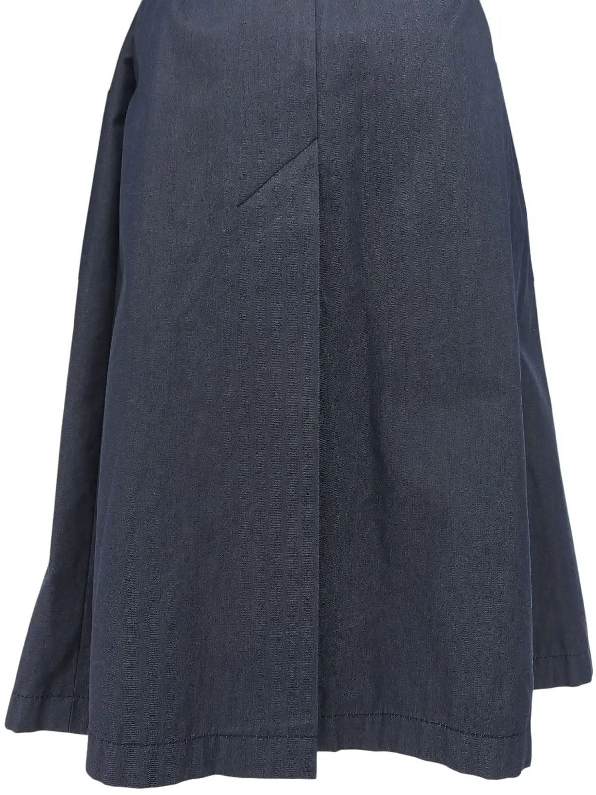 Logo Embroidered Trench Coat in Smoky Blue