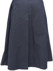 Logo Embroidered Trench Coat in Smoky Blue