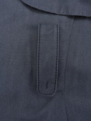 Logo Embroidered Trench Coat in Smoky Blue