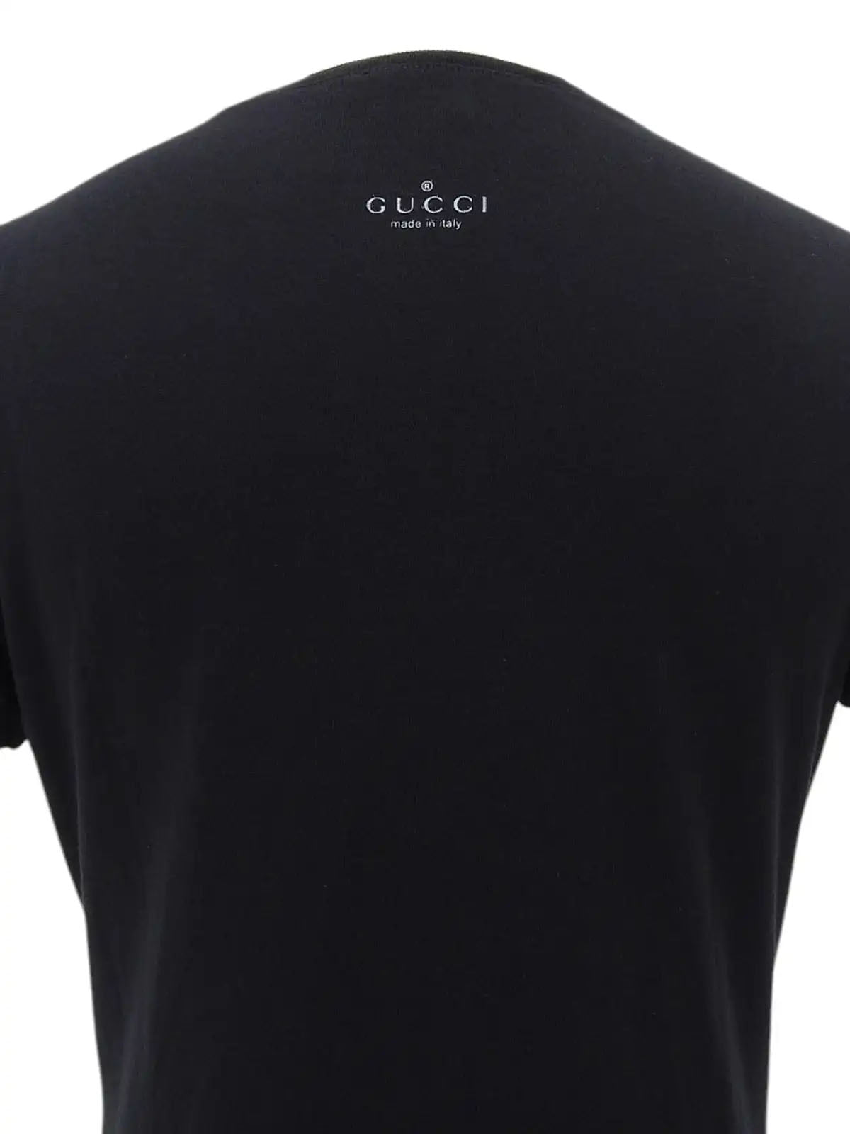 Back Logo Half Sleeve Top in Black