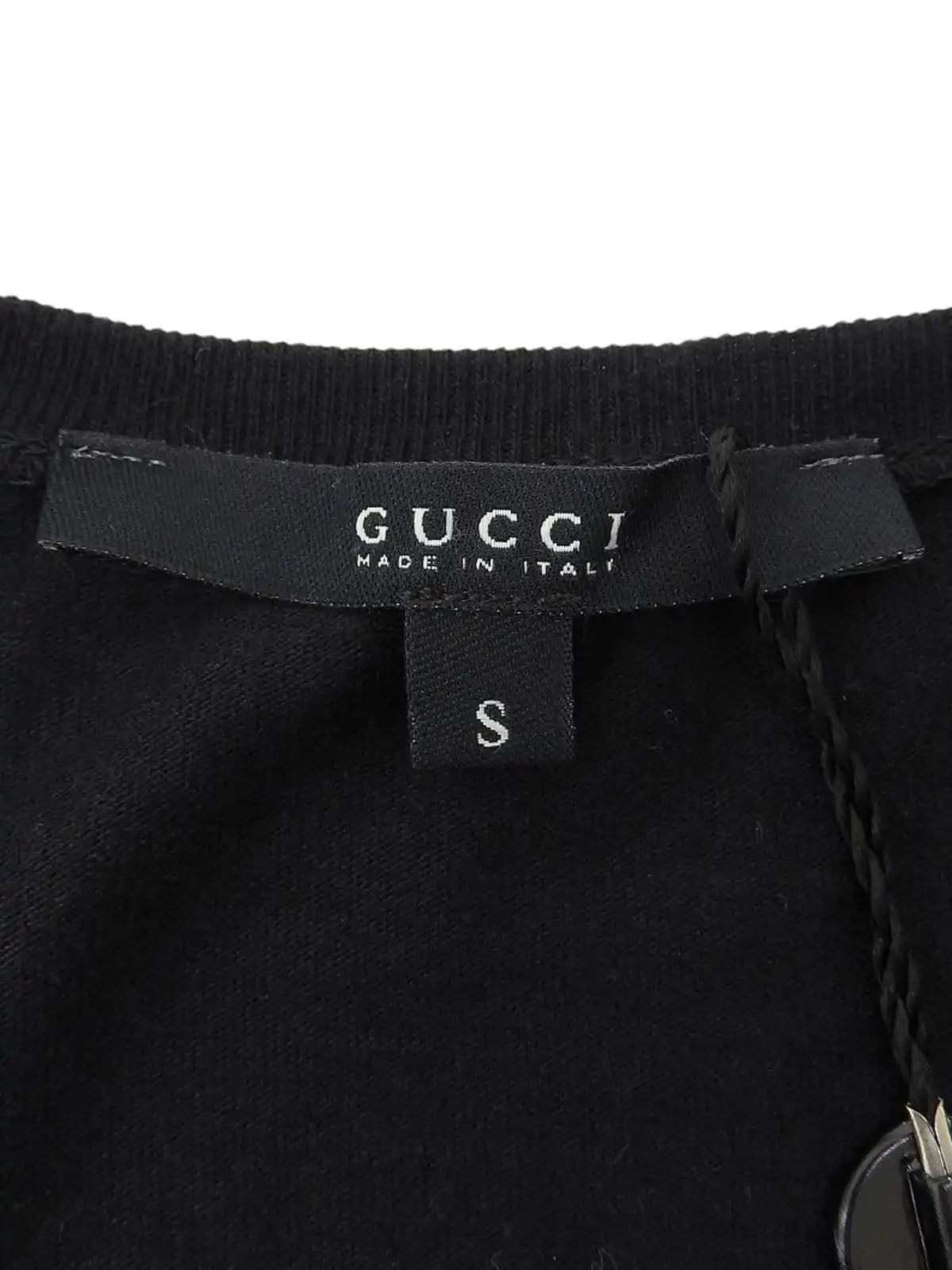 Back Logo Half Sleeve Top in Black
