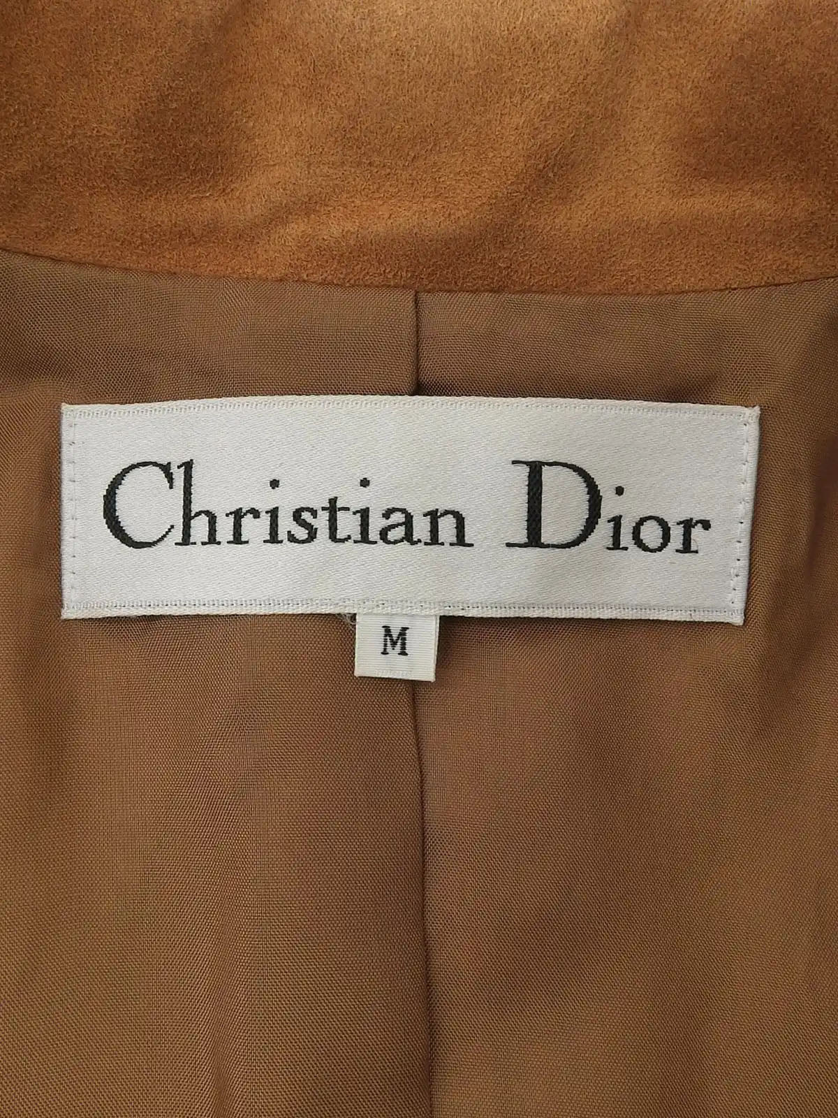 Wool and suede combination check pattern jacket in camel and multicolor