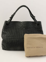 Intrecciato Tote Bag Black